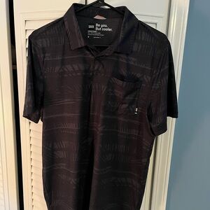 Saxx Men's Black DropTemp Polo Shirt